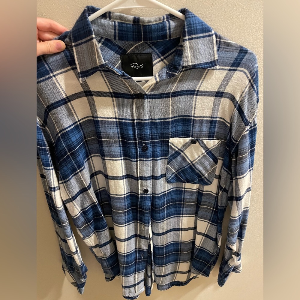 Rails Blue Flannel, XS